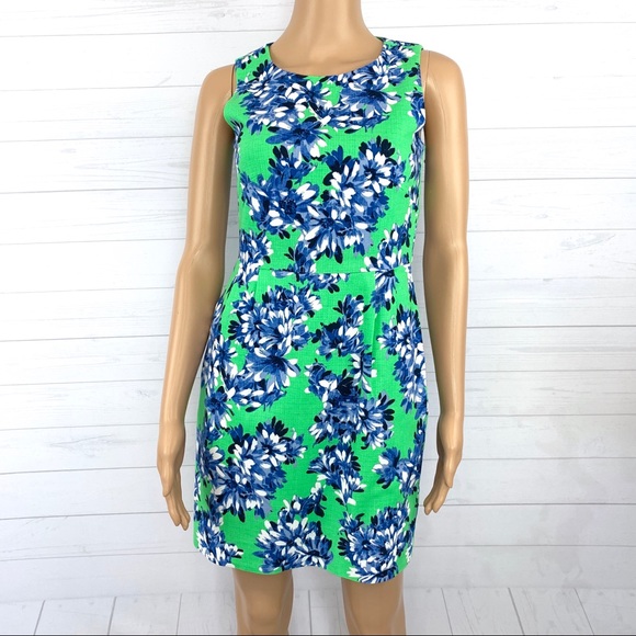 J. Crew Printed Textured Cotton Dress - Picture 2 of 8
